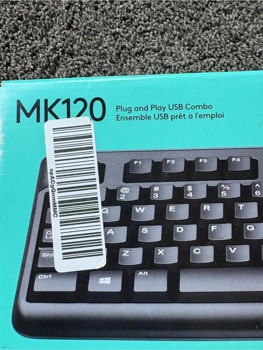 Logitech MK120 Plug and Play USB Combo - Black
